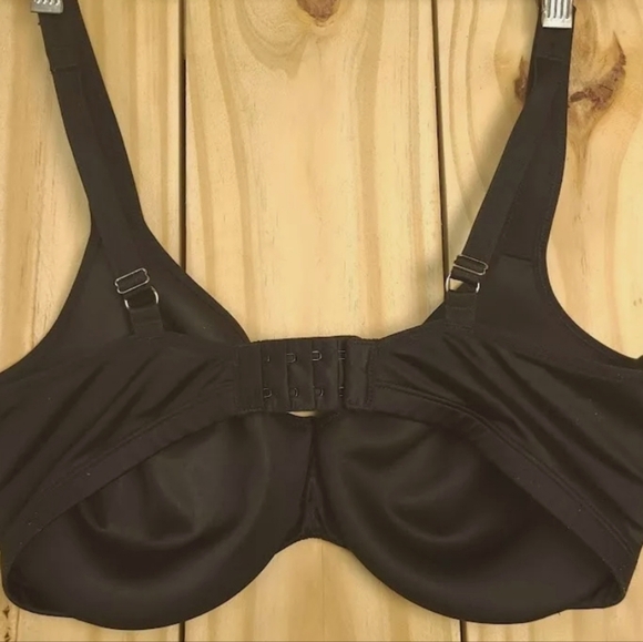 Delimira Womens Bra 34C Underwire Unlined Black - Picture 2 of 8